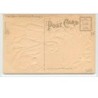 n°5075 -  Carte Gaufrée - Easter Greetings - Enfants et poussin dans une corbeille