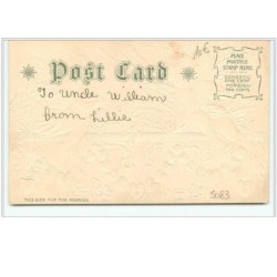 n°5083 - Carte Gaufrée - To my Valentine - Angelots sur une balustrade