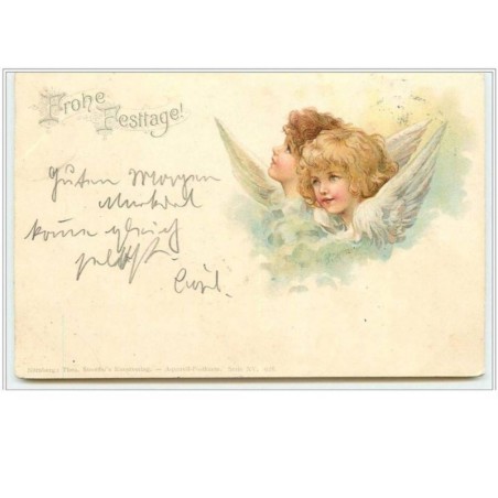 n°5085 - Frohe Festtage - Têtes d'anges