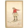 n°12110 - Pellegrini - Jeune fille sur des skis