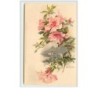 n°5177 - Catharina Klein - Fleurs rose et Paysage d'un village au bord d'un lac - Meissner amp  Buch