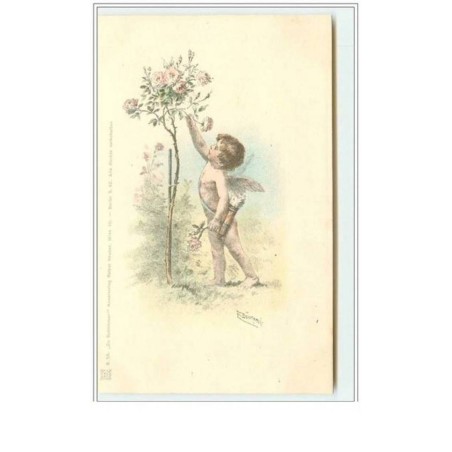 n°5199 - Rafael Neuber - E. Döcker - Angelot cueillant une rose