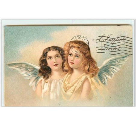 n°5246 - Carte Gaufrée - A Joyful Easter - Anges