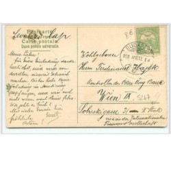 n°5247 - Carte Gaufrée - Cochon et fer à cheval