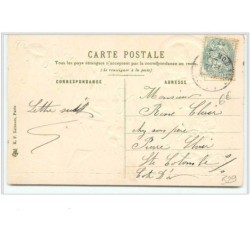 n°529- Carte Gaufrée -  Bonne Année - Fillette et fleurs