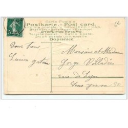 n°530- Carte Gaufrée -  Bonne Année - Garçon avec une brouette