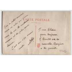 n°5302 - Carte Brodée - Souvenir de Damas - Oeillets