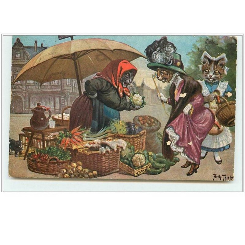 n°5324 - Arthur Thiele - Chats au Marché