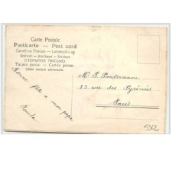 n°5362 - Carte  en soie - Jonquilles saumon