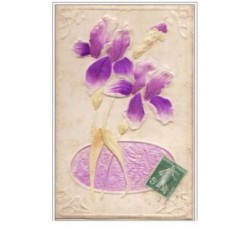 n°5364 - Carte  en soie -...