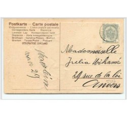 n°5387 - Carte Gaufrée - Joyeuses Pâques - Angelots décorant un oeuf