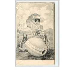 n°5389 - Pâques - Femme...
