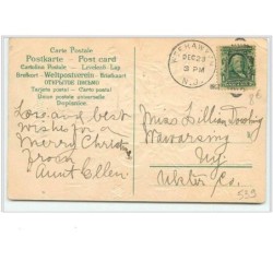 n°539 - Carte Gaufrée - A Merry Christmas  - Anges