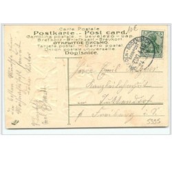 n°5395 - Carte Gaufrée - Fröhliche Weihnachten - Anges avec une banderole