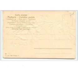 n°54 - Catharina Klein - Carte Gaufrée - Rose rose et blanche