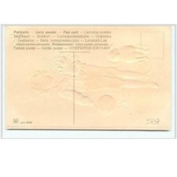 n°5437 - Carte Gaufrée - Heureuse Année - Garçon avec son chien