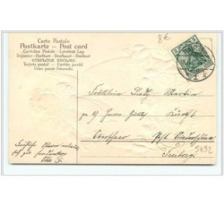 n°5492 - Carte Gaufrée - Fröhliche Ostern - Fillette sortant d'un oeuf