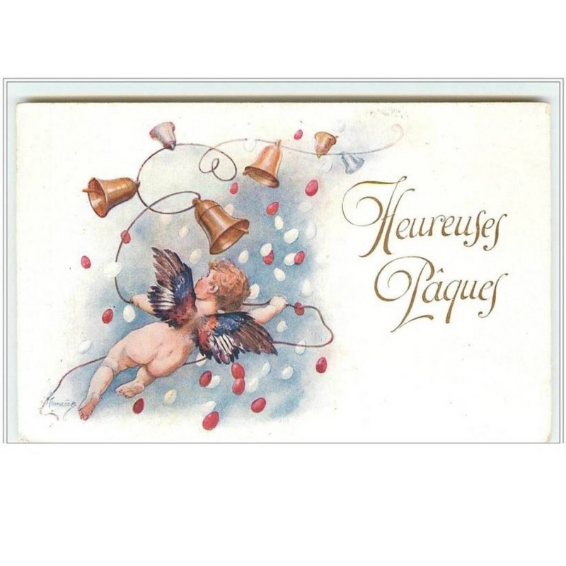 n°5495 - Joyeuses Pâques - Angelot cloches