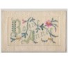 n°5510 - Carte Brodée - Bonne Année  en turquoise