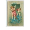 n°5549 - Carte Gaufrée - Angelot tirant à l'arc