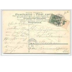 n°5595 - Carte Gaufrée - Fröhliche Pfingsten - Elfe, angelot, ange drapé jaune avec du muguet