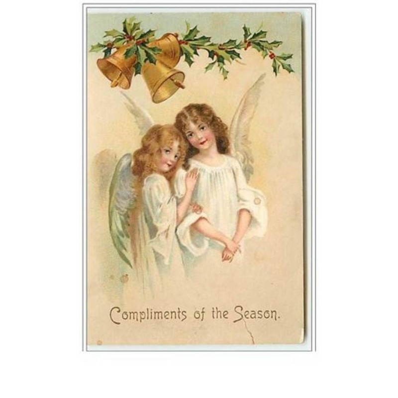 n°5598 - Compliments of the Season - Anges - Cloches