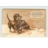n°5649 - Carte Gaufrée - Exposition de chiens - Teckels