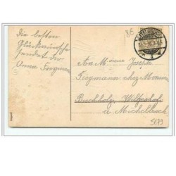 n°5679 - Ein Frohes Neujahr - Enfants dans des volcans de pièces d'or