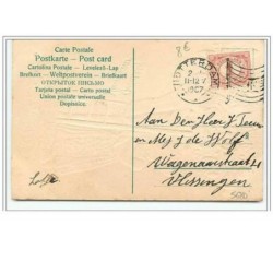 n°5680 - Carte Gaufrée - Gelukkig Nieuwjaar - Enfant cueillant des pièces d'or dans un arbre
