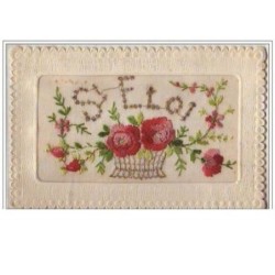 n°5702 - Carte Brodée - St...