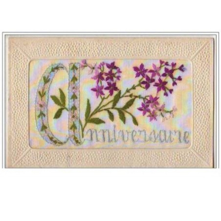 n°5759 - Carte Brodée - Anniversaire
