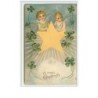 n°5773 - Carte Gaufrée - A Merry Christmas - Angelots et étoile