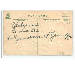 n°5773 - Carte Gaufrée - A Merry Christmas - Angelots et étoile