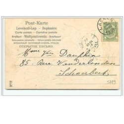 n°5779 - Carte Gaufrée - Joyeuses Pâques - Angelots dans une fleur blanche