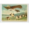 n°5786 - Carte Gaufrée - Heureuses Pâques - Poussin aviateur