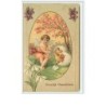 n°5787 - Carte Gaufrée - Vroolijk Paaschfeest - Angelot avec des poussins