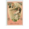 n°5788 - Carte Gaufrée - Easter Greetings - Fillette récupérant des oeufs