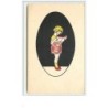 n°5816 - Collage de Timbres - Cut Stamps - Fillette lisant