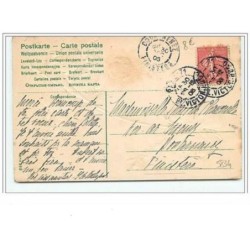 n°5834 - Carte Gaufrée - Bonne  Année - Enfants avec un trèfle doré