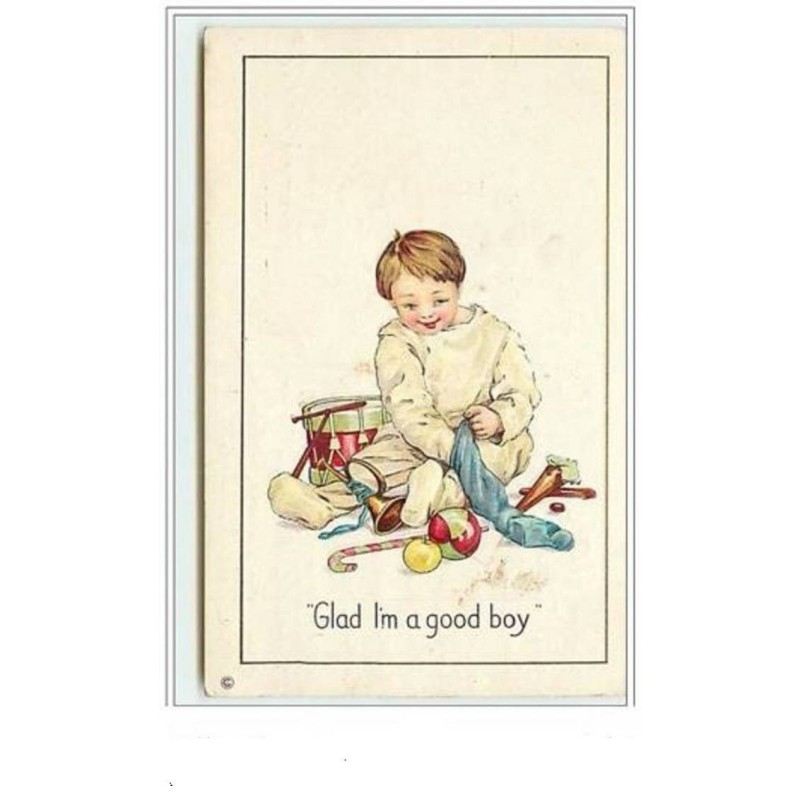 n°5842 - Carte Gaufrée - Glad I'm a good boy