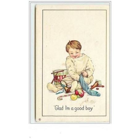 n°5842 - Carte Gaufrée - Glad I'm a good boy