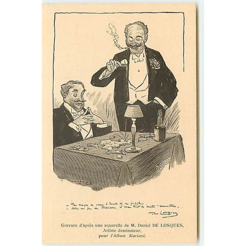 n°12166 - Collection Mariani - Gravure d'après une aquarelle de M. Daniel de Losques, Artiste dessinateur