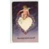 n°586 - Carte Gaufrée - Hartelijk gefeliciteerd -  Angelot sur un coeur