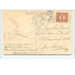 n°588 - Carte Gaufrée - Hartelijk gefeliciteerd - Enfants faisant du patin à roulettes