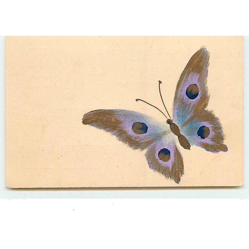 n°5900 - Carte peinte à la main - Papillon