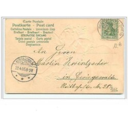 n°5936 - Carte Gaufrée - Fröhliche Ostern - Ange et mouton