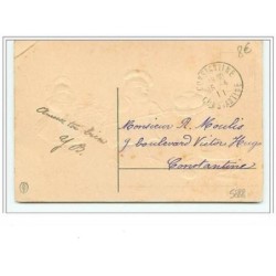 n°5938 - Carte Gaufrée - Heureuses Pâques - Poussins habillés
