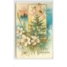 n°5940 - Fröhliche Weihnachten -Angelots au dessus d'un sapin