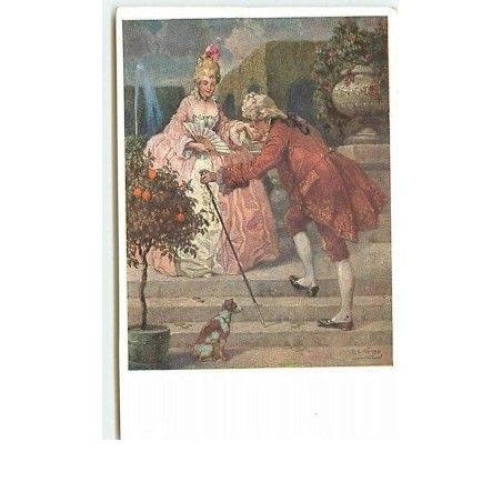 n°12170 - MM Vienne n°1352 - Homme faisant un baise-main à une jeune femme - Höger