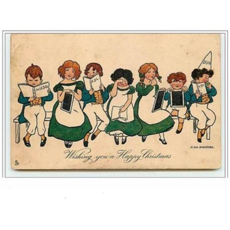 n°5994 - Wishing you a happy Christmas - Enfants - Raphael Tuck amp  Sons - Sandford